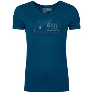 Ortovox 140 Merino Cool Vintage Badge TS W petrol blue