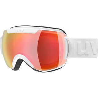 uvex downhill 2000 FM, white mat red/Lens: mirror red - Skibrille