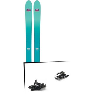 Set: DPS Skis Nina F99 Foundation 2018 + Marker Alpinist 12 Long Travel black/titanium