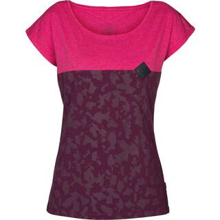 ION Tee SS Leafy, cerise pink - T-Shirt