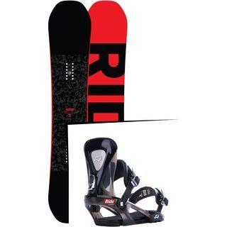Set: Ride Machete 2017 + Ride KX 2015, black - Snowboardset