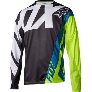 *** 2. Wahl *** Fox Demo LS Jersey, black/yellow - Radtrikot | Größe M