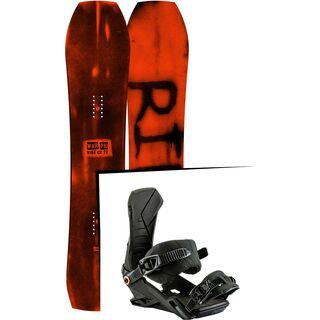 Set: Ride Warpig Large 2017 + Nitro Team 2017, black - Snowboardset