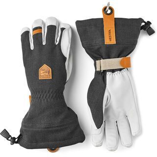 Hestra Army Leather Patrol Gauntlet 5 Finger charcoal