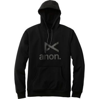 Anon Mens Stacked Pullover, True Black - Hoodie
