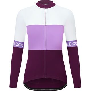 Le Col Womens Sport Tricolour Long Sleeve Jersey purple/orchid/white