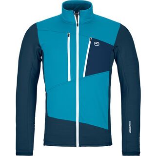 Ortovox Merino Fleece Grid Jacket M mountain blue