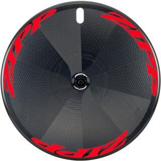 Zipp Super-9 Disc Tubular, schwarz/rot - Hinterrad