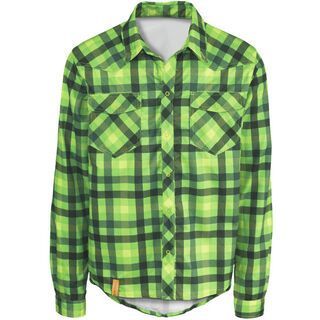 Scott Shirt Button Roarban l/sl, green/lime green - Radtrikot