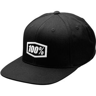 100% Icon AJ Fit Snapback Hat black