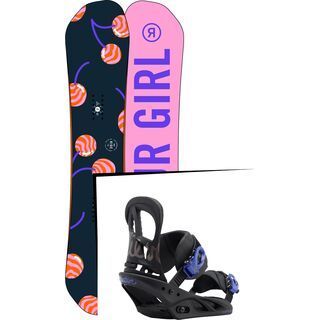 Set: Ride OMG 2017 + Burton Scribe 2017, black/lavender - Snowboardset