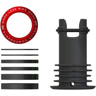 OneUp Components EDC Threaded Top Cap red