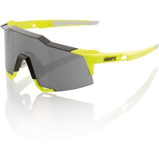 100% Speedcraft, neon yellow/Lens: smoke - Sportbrille