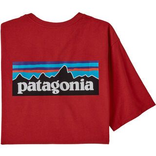 Patagonia Men's P-6 Logo Responsibili-Tee sumac red
