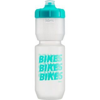 Fabric Gripper Bottle Bikes Bikes Bikes 750 ml, clear/mint - Trinkflasche