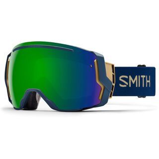 Smith I/O 7 inkl. Wechselscheibe, navy camo split/Lens: sun green mirror chromapop - Skibrille