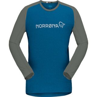 Norrona fjørå equaliser lightweight Long sleeve M's mykonos blue/castor grey