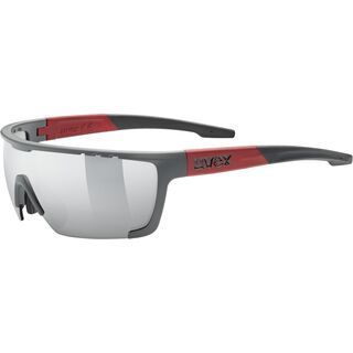 uvex sportstyle 707 Mirror Silver grey red mat