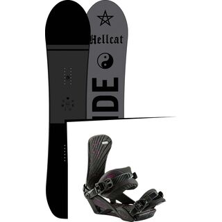 Set: Ride Hellcat 2017 + Nitro Ivy 2017, darkness - Snowboardset
