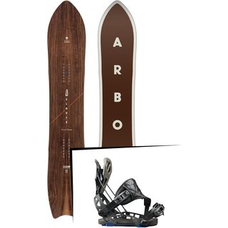Set: Arbor Clovis 2017 + Flow NX2-GT Hybrid 2017, black - Snowboardset