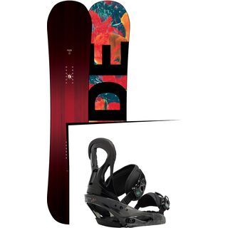 Set: Ride Saturday 2017 + Burton Stiletto 2017, black - Snowboardset