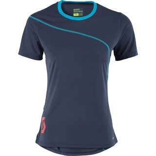 Scott Womens Trail Tech 20 s/sl Shirt, blue nights/ocean blue - Radtrikot