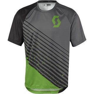 Scott Trail 30 S/SL Shirt, dark grey/online green - Radtrikot