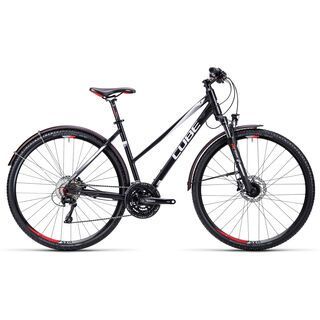 Cube Nature Allroad Trapeze 2015, black white red - Fitnessbike