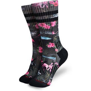 Loose Riders Technical Socks Pink Flamingos pink/black