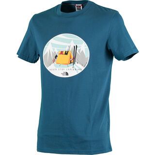 The North Face Mens SS Never Stop Exploring Series Tee, Monterey Blue - T-Shirt