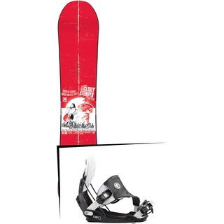 Set: Nitro Glory Stomper 2015 + Flow Five Hybrid 2016, stormtrooper - Snowboardset