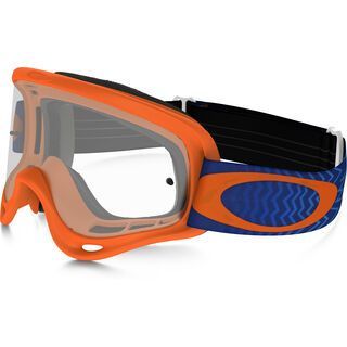 Oakley XS O Frame MX, shockwave orange/blue/Lens: clear - MX Brille