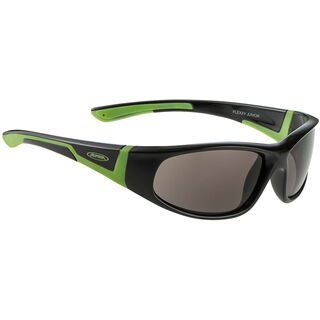 Alpina Flexxy Junior, black green/Lens: ceramic mirror black - Sportbrille