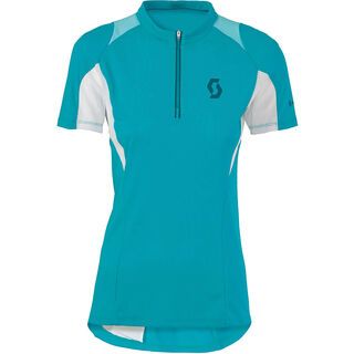Scott Womens Sky 10 s/sl Shirt, ocean blue/aqua blue - Radtrikot
