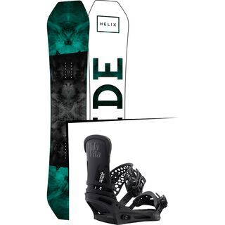 Set: Ride Helix 2017 + Burton Malavita 2017, black - Snowboardset