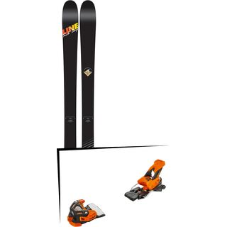 Set: Line Sick Day 95 2017 + Tyrolia Attack 16 ohne Bremse, solid black flash orange - Skiset