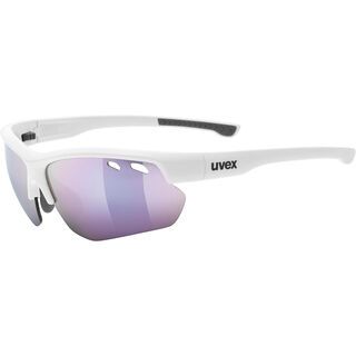 uvex sportstyle 115 inkl. WS, white/Lens: mirror pink - Sportbrille