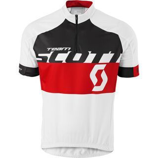 Scott RC Team s/sl Shirt, white/red - Radtrikot