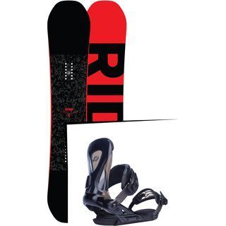 Set: Ride Machete 2017 + Ride Revolt 2017, black - Snowboardset