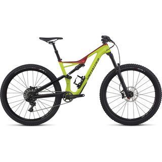 Specialized Stumpjumper FSR Comp Carbon 650B 2017, hy green/red/black - Mountainbike
