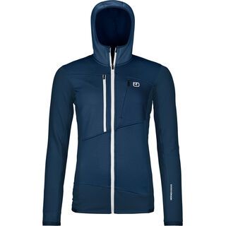 Ortovox Merino Fleece Grid Hoody W deep ocean