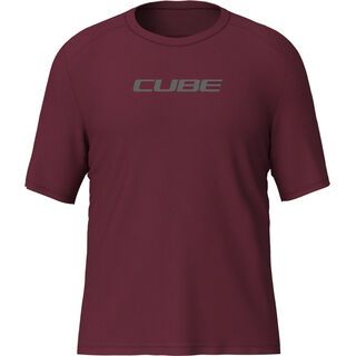 Cube Funktionsshirt kurzarm bordeaux