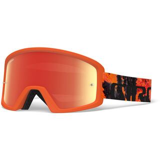 Giro Tazz MTB inkl. Wechselscheibe, lava/Lens: amber - MX Brille