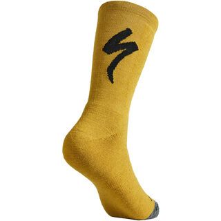 Specialized Merino Deep Winter Tall Logo Sock harvest gold