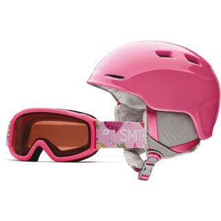 Smith Sidekick X Combo, bright pink/rc36 - Snowboardhelm