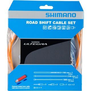 Shimano Schaltzug-Set Ultegra Polymer beschichtet, orange