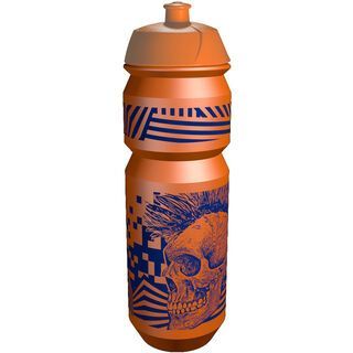 Riesel Design flasche, skull orange - Trinkflasche