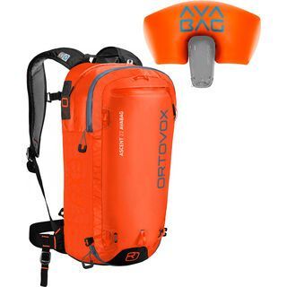 Ortovox Ascent 22 Avabag Kit, ohne Kartusche, crazy orange - Lawinenrucksack