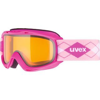 uvex Slider, pink/Lens: lasergold lite - Skibrille