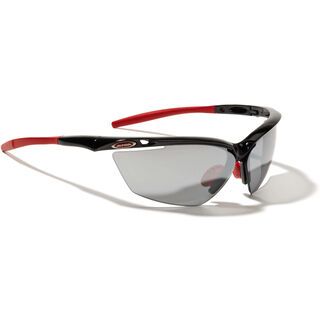 Alpina Tri-Guard 50 inkl. Wechselscheibe, black red/Lens: ceramic mirror black - Sportbrille